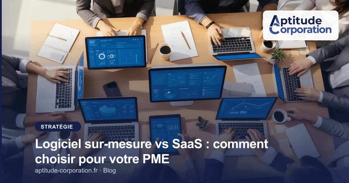 Logiciel sur-mesure vs SaaS : comment choisir pour votre PME